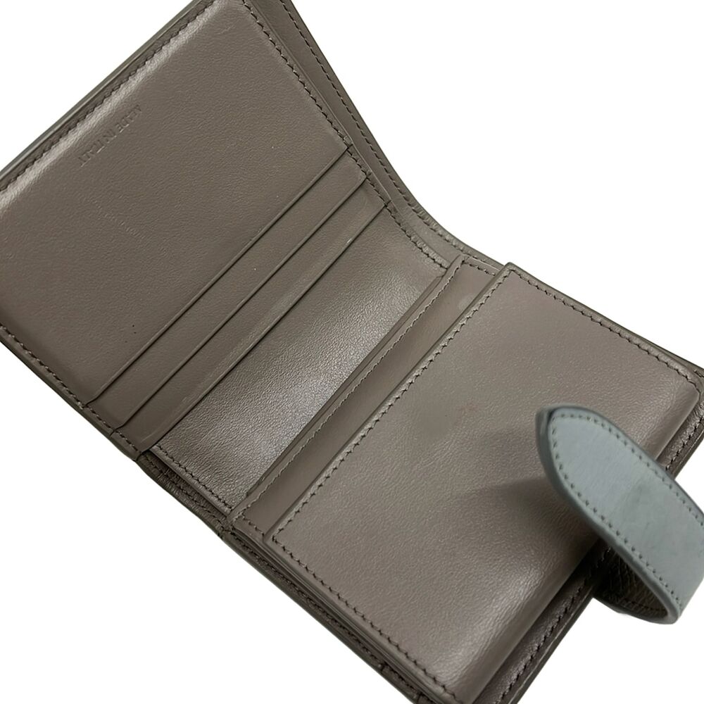 Celine Small Strap Wallet Bifold Wallet Gray Light Blue - Picture 3 of 9
